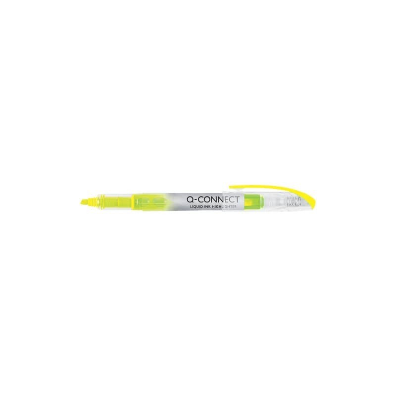 Evidenziatore a penna Q-Connect 1-4 mm giallo KF00395 (Conf.12)