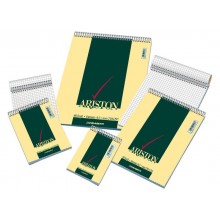Blocco spiralato Blasetti ARISTON con copertina goffrata 3 colori 60 g/m² 5M A5 15X21 cm - 1087 (Conf.10)