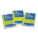 Ricambi rinforzati Blasetti in carta bianca usomano con 4 fori rinforzati in plastica 80 g/m² A4 5M - 2334 (Conf.10)