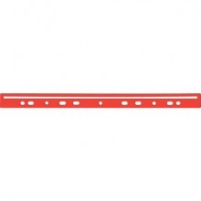 Dorso a foratura universale per stampati Q-Connect 30 cm rosso scatola da 100 - KF02284