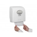 Dispenser di asciugamani a rotolo AQUARIUS* in plastica bianco 7955