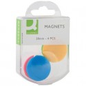 Magneti per lavagne bianche Q-Connect assortiti 25 mm conf. da 4 - KF02041