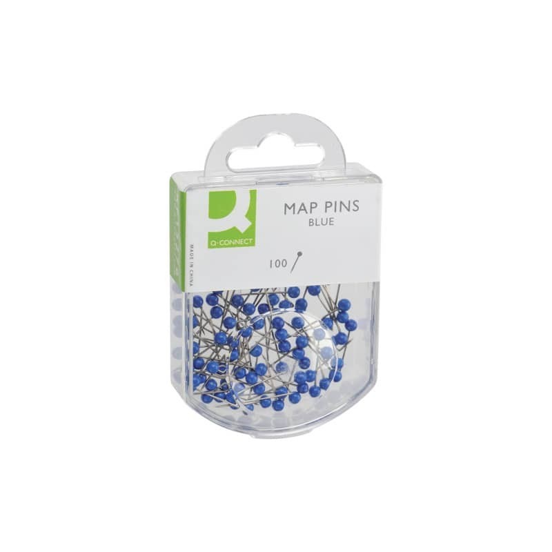 Spilli cartografici Q-Connect 15 mm blu  conf. da 100 - KF15276