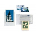 Buste a U Sei Rota Soft PP liscio - alto spessore trasparente - formato interno 30x42 cm (A3) Conf. 10 pezzi - 653042