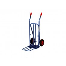 Carrello in acciaio Serena Group con doppio manico 90x44x118 cm blu con pala di carico - portata 120 kg - HT4024R