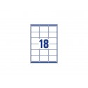 Etichette bianche per indirizzi AVERY Ultragrip™ 63,5x46,6 mm - 18 et/foglio - stampanti laser cf. 100 fogli L7161-100