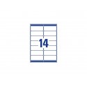 Etichette bianche per indirizzi AVERY Ultragrip™ 99,1x38,1 mm - 14 et/foglio - stampanti laser cf. 100 fogli L7163-100
