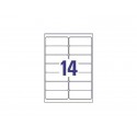 Etichette bianche per buste AVERY QuickDRY™ 99,1x38,1 mm - 14 et/foglio - stampanti inkjet - cf. 25 fogli J8163-25