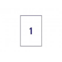Etichette poliestere trasparenti opache AVERY QuickPEEL™ 210x297 mm - 1 et/foglio - inkjet conf. 25 ff J8567-25