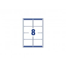 Etichette bianche per indirizzi AVERY Ultragrip™ 99,1x67,7 mm - 8 et/foglio - stampanti laser cf. 100 fogli L7165-100