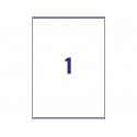 Etichette bianche per indirizzi AVERY Ultragrip™ 199,6x289,1 mm - 1 et/foglio stampanti laser cf. 100 fogli L7167-100