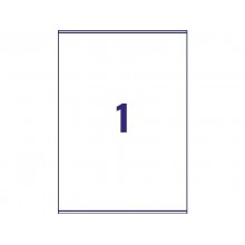Etichette bianche per indirizzi AVERY Ultragrip™ 199,6x289,1 mm - 1 et/foglio stampanti laser cf. 100 fogli L7167-100