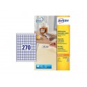 Etichette bianche rimovibili AVERY 17,8x10 mm - 270 et/foglio - stampanti laser/inkjet Conf. 25 fogli L4730REV-25