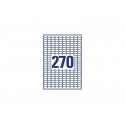 Etichette bianche rimovibili AVERY 17,8x10 mm - 270 et/foglio - stampanti laser/inkjet Conf. 25 fogli L4730REV-25