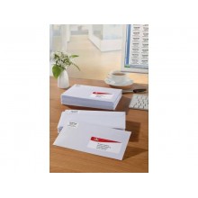 Etichette bianche per buste AVERY QuickDRY™ 38,1x21,2 mm - 65 et/foglio - stampanti inkjet - cf. 25 fogli J8651-25