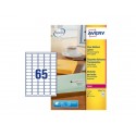Etichette poliestere trasparenti lucide AVERY QuickPEEL™ 38,1x21,2 mm - 65 et/foglio - laser conf. 25 ff L7551-25