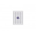 Etichette poliestere trasparenti lucide AVERY QuickPEEL™ 38,1x21,2 mm - 65 et/foglio - laser conf. 25 ff L7551-25