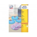 Etichette per CD AVERY finitura coprente Ø 117 mm - 2 et/foglio - per Laser - bianche - conf. 100 fogli - L7676-100