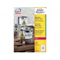 Etichette permanenti poliestere bianche Avery 63,5x33,9 mm - 24 et/foglio - stampanti laser cf. 100 fogli L4773-100