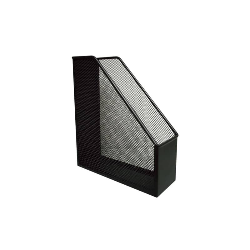 Portariviste in metallo Q-Connect 9,5x29,5x25,8 cm nero KF00862