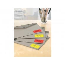 Etichette arancione fluo con angoli arrotondati TICO Copy Laser  99,1x34 mm 16 et/foglio - conf. 70 fogli LP4FA-9934