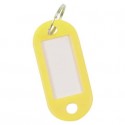 Targhetta portachiavi Q-Connect standard in plastica 5x2,2 cm giallo/arancio Confezione da 10 pezzi - KF10873