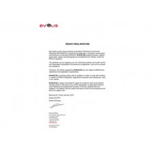 Kit di stampa per badge Evolis Badgy con 100 schede in Pvc da 0,76 cm - nastro multicolore - CBGP0001C