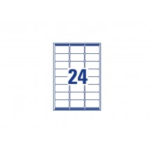 Etichette bianche per indirizzi AVERY Ultragrip™ 63,5x33,9 mm - 24 et/foglio - stampanti laser - cf. 15 fogli L7159-15 (Conf.5)