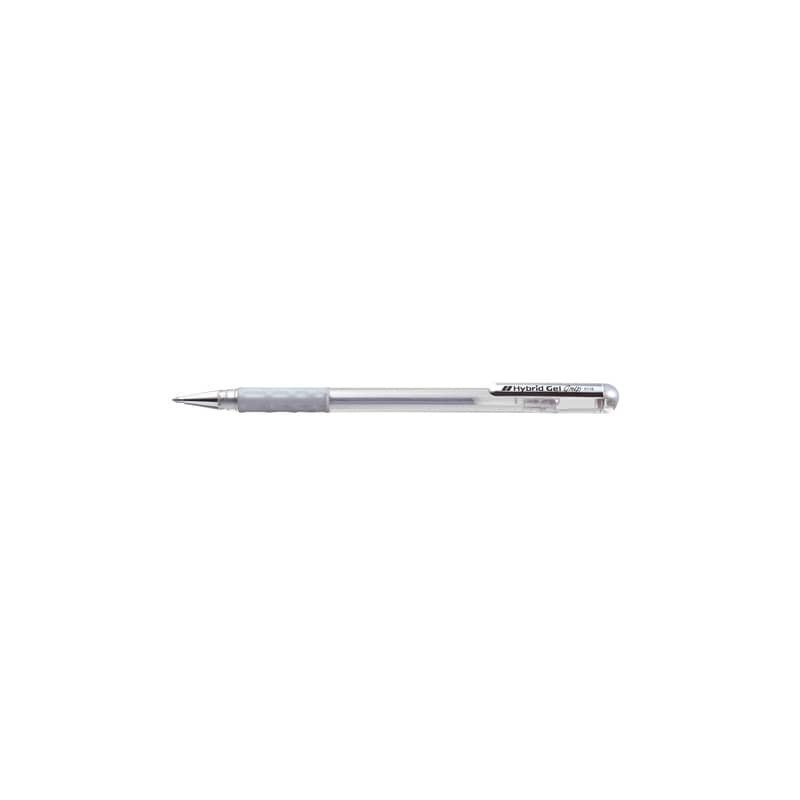 Penna roller Pentel Gel Hybrid grip Metallic 0.8 mm argento K118-Z