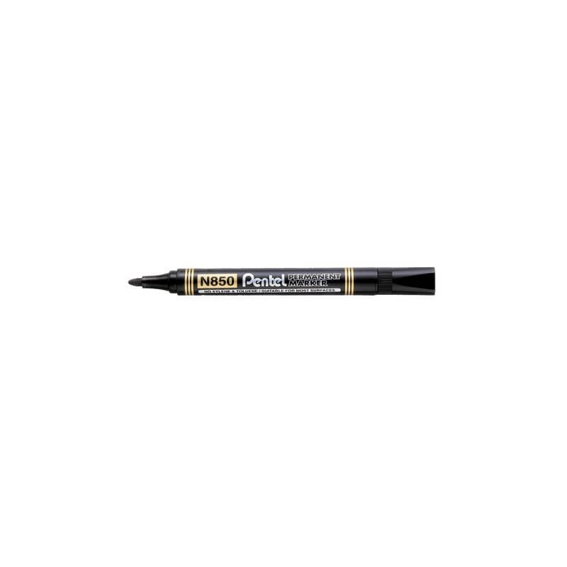 Marcatore permanente Pentel N850 punta conica 4.5 mm nero N850-AE (Conf.12)