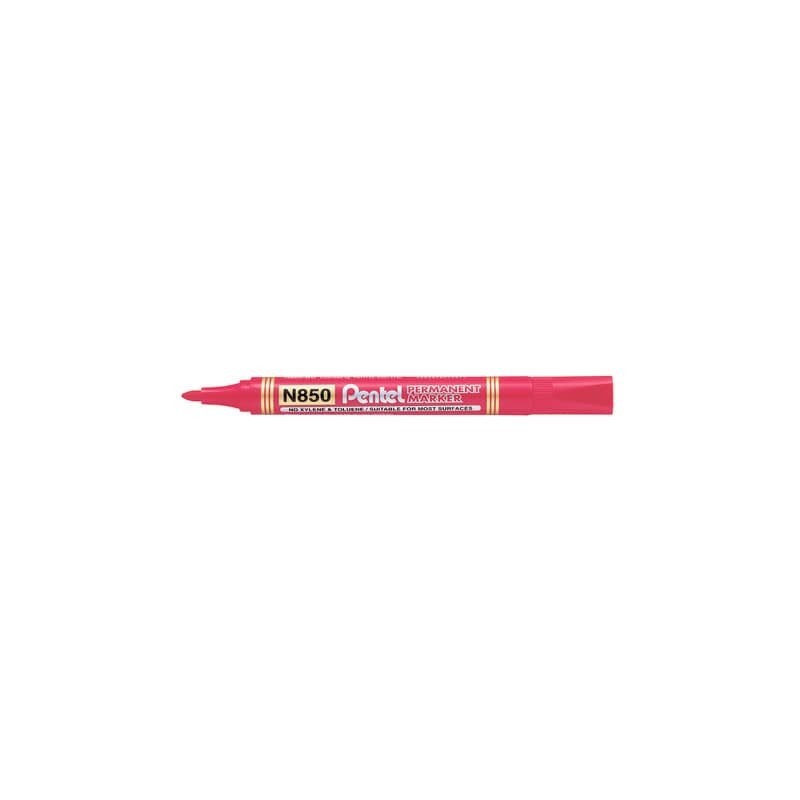 Marcatore permanente Pentel N850 punta conica 4.5 mm rosso N850-BE (Conf.12)