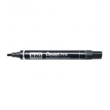 Marcatore permanente Pentel N60 punta a scalpello 3,9-5,7 mm nero N60-A