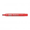 Marcatore permanente Pentel N60 punta a scalpello 3,9-5,7 mm rosso N60-B