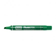 Marcatore permanente Pentel N60 punta a scalpello 3,9-5,7 mm verde N60-D