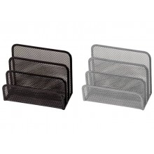Sparticarte in metallo Q-Connect 17x13,5x8,3 cm argento KF00852