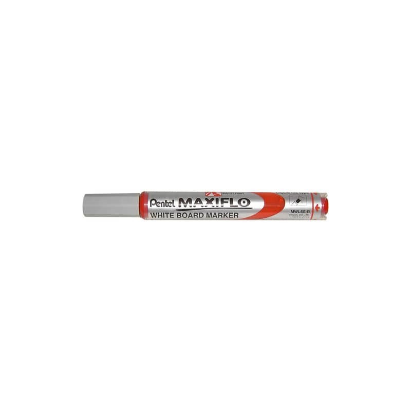 Marcatore per lavagne bianche Pentel MAXIFLO punta conica 4,0 mm rosso MWL5S-B (Conf.12)