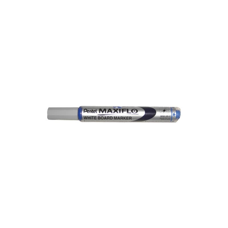 Marcatore per lavagne bianche Pentel MAXIFLO punta conica 4,0 mm blu MWL5S-C (Conf.12)
