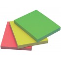 Foglietti riposizionabili Q-Connect Neon assortiti 38x51mm blister 3 blocchetti da 50 - KF01224 (Conf.10)