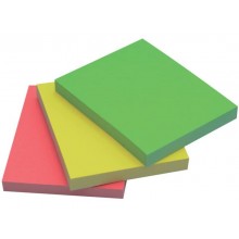 Foglietti riposizionabili Q-Connect Neon assortiti 38x51mm blister 3 blocchetti da 50 - KF01224 (Conf.10)
