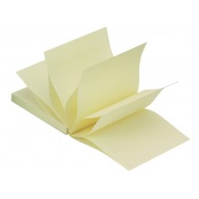 Foglietti riposizionabili a fisarmonica Q-Connect Z-Quick Notes 70 g/m² giallo 76x76 mm 12 bloc. da 100 ff - KF02161FSC