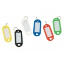 Targhetta portachiavi Q-Connect standard in plastica 5x2,2 cm giallo/arancio Confezione da 10 pezzi - KF10873