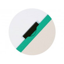 Cartellina con clip Q-Connect PVC 22x30,7 cm verde KF00464 (Conf.10)