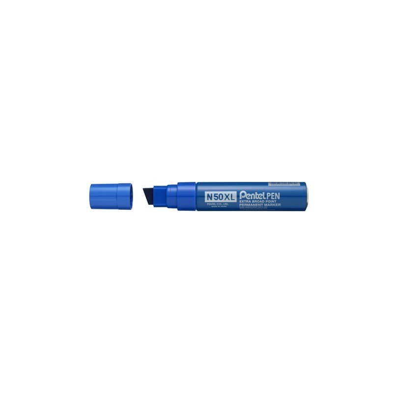 Marcatore permanente Pentel N50 XL punta a scalpello 15.4/8.0 mm blu N50XL-C