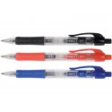 Penna a sfera a scatto Q-Connect punta M 0,7 mm blu - conf. da 10 pezzi- KF00268