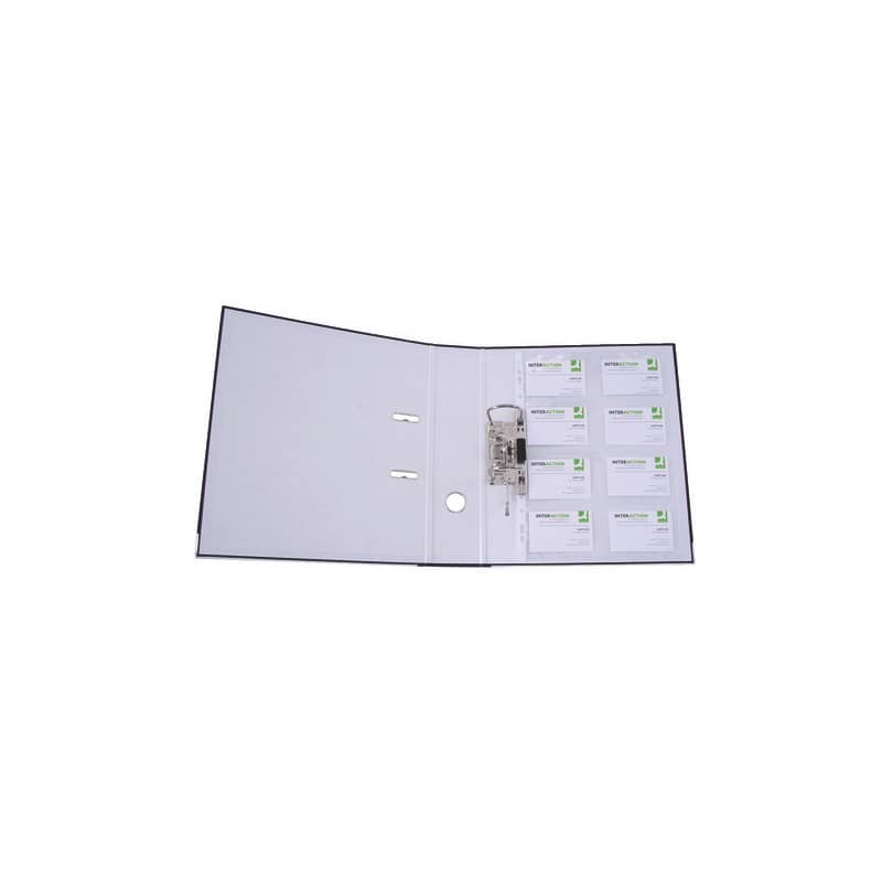 Busta perforata per biglietti da visita Q-Connect A4 trasparente Conf. 10 pezzi - KF15417
