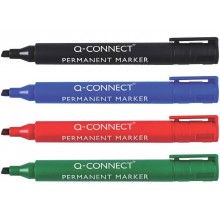 Marcatore permanente Q-Connect punta a scalpello 1,2-5 mm rosso KF26044 (Conf.10)