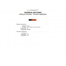 Evidenziatore Q-Connect 2-5 mm arancio  KF16039 (Conf.10)