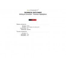 Evidenziatore Q-Connect 2-5 mm rosso  KF16102 (Conf.10)