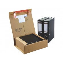 Scatola con tasca interna ColomPac in cartone ondulato f.to 38,5x31,5x13 cm avana - CP067.06 (Conf.10)