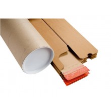 Tubo fustellato per spedizioni ColomPac in cartone ondulato 465x115x115 mm avana rettangolare - CP072.02 (Conf.20)
